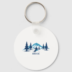 Bruce Ski Resort Skifahrer _1 Schlüsselanhänger