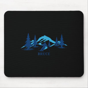 Bruce Skigebiet Skifahren Skifahrer Mousepad