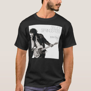 Brúcé Spríngstén ist Geboren, zweiseitiges Weiß zu T-Shirt