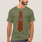 Bruce Tartan Necktie T-Shirt w/Badge (Vorderseite)