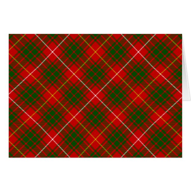 Bruce tartan Red grün kariert (Vorderseite (Horizontal))