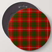 Bruce tartan Red grün kariert Button (Vorne & Hinten)