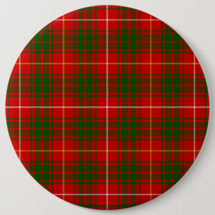 Bruce tartan Red grün kariert Button
