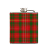 Bruce tartan Red grün kariert Flachmann (Rückseite)