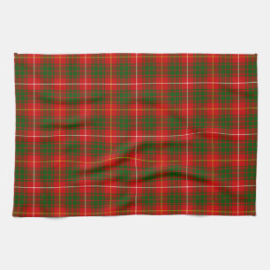 Bruce tartan Red grün kariert Küchentuch