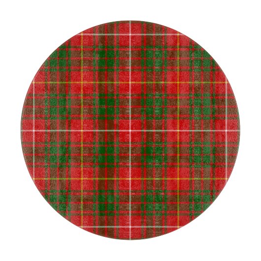 Bruce tartan Red grün kariert Schneidebrett (Vorderseite)