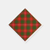 Bruce tartan Red grün kariert Serviette (Ecke)