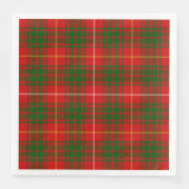 Bruce tartan Red grün kariert Serviette (Vorderseite)