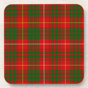 Bruce tartan Red grün kariert Untersetzer