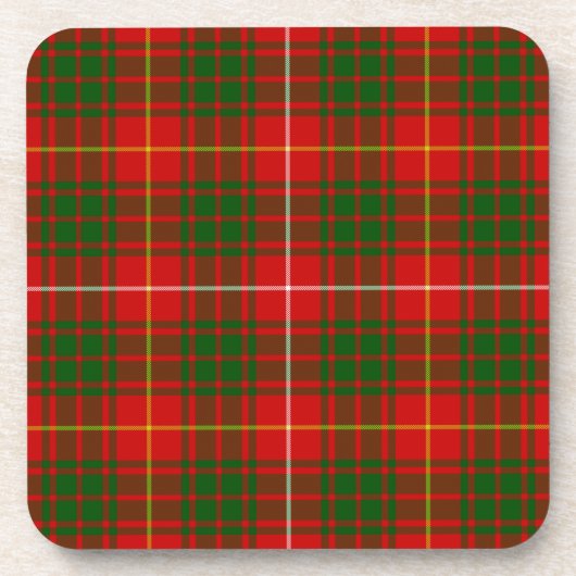 Bruce tartan Red grün kariert Untersetzer (Vorderseite)