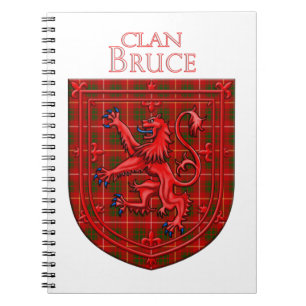 Bruce Tartan Scottish Kariert Lion Rampant Notizblock