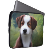 Bruce the Border Collie Puppy, Laptop Sleeve (Vorne Rechts)