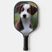 Bruce the Border Collie Puppy, Pickleball Paddle (Rückseite)