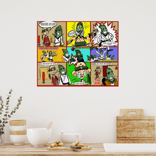 Bruce Wee Poster (Küche)