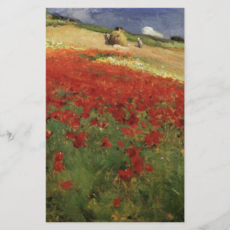 BRUCE, William Blair Mohnblumen Mohn rot Blumen vi Briefpapier