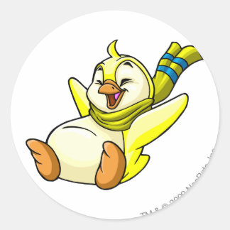 Bruce Yellow Runder Aufkleber