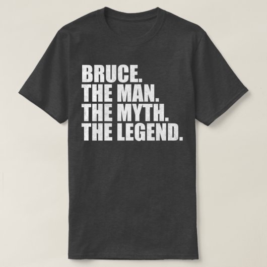 BruceBruce Name Bruce T-Shirt (Design vorne)