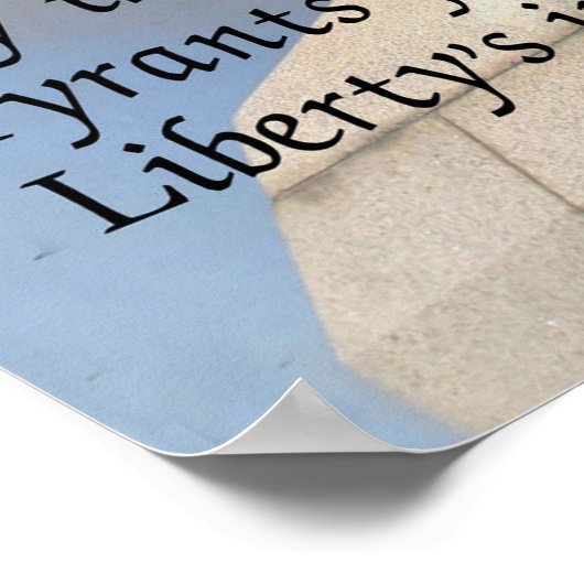 Bruce's Adresse in Bannockburn 1314 Poster (Ecke)