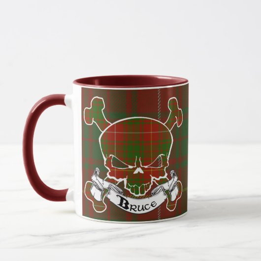 Brucetartan-Schädel-Tasse Tasse (Links)