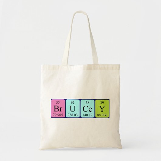 Brucey Periodic Table name tobag Tragetasche (Vorne)