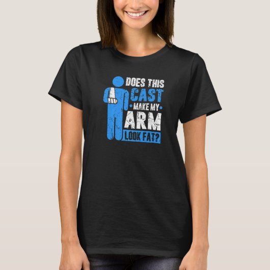 Bruch Arm Cast Joke Erholung wird bald gut T-Shirt (Vorderseite)