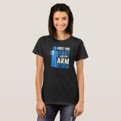 Bruch Arm Cast Joke Erholung wird bald gut T-Shirt (Vorne ganz)