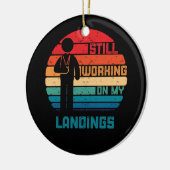 Bruch-Arm-Kinder werden gut an Landungen arbeiten Keramik Ornament (Links)