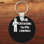 Bruch-Arm-Kinder werden gut an Landungen arbeiten Schlüsselanhänger (Vorderseite)