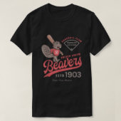 Bruch Arrow Beavers Mini League Retro Baseball T T-Shirt (Design vorne)