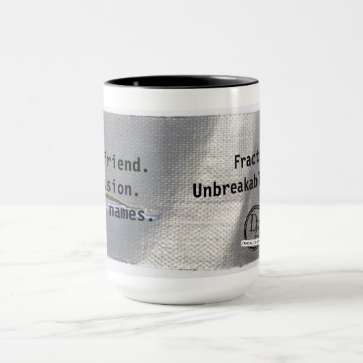 Bruch-Code-Namen-Tasse Tasse (Zentrum)