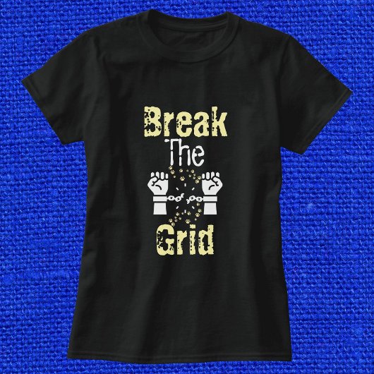 Bruch des Gitters mit Katzenpfoten Personalisiert T-Shirt