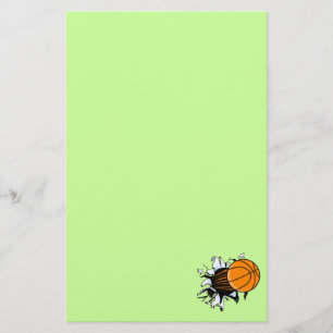 Bruch durch Basketball Briefpapier