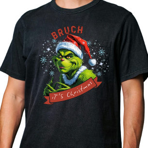 "Bruch, es ist Weihnachten" AI Art Sassy Grinch T-Shirt