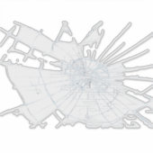 Bruch-Glass-Effekt Aufkleber (Vorderseite)