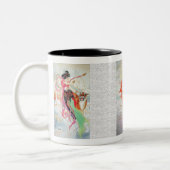 Bruch-Göttin-Tasse Zweifarbige Tasse (Links)