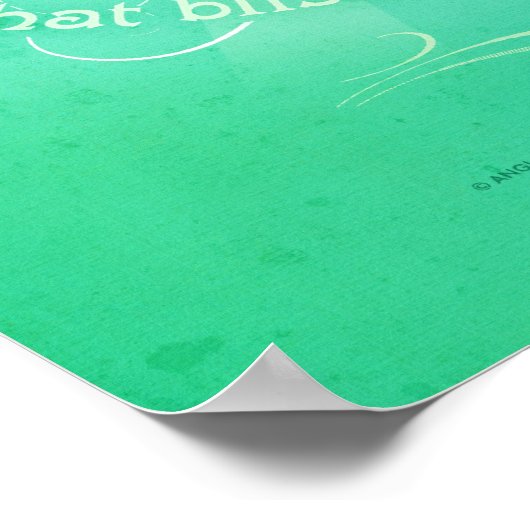 Bruch in Blüte Poster (Ecke)