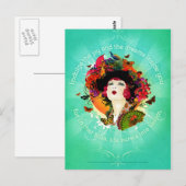 Bruch in Blüte Postkarte (Vorne/Hinten)