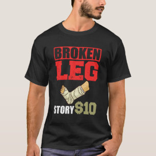 Bruch-Leg-Erholung Knöchelfuß Knee-Übung T-Shirt