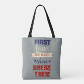 Bruch-Regeln-Taschen Tasche (Rückseite)
