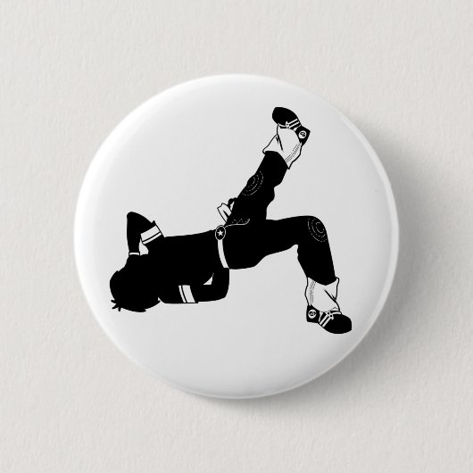 Bruch-Tänzer-Silhouette-Knopf-Abzeichen Button (Vorderseite)