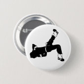 Bruch-Tänzer-Silhouette-Knopf-Abzeichen Button (Vorne & Hinten)