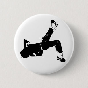 Bruch-Tänzer-Silhouette-Knopf-Abzeichen Button