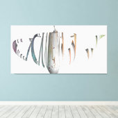 Bruch- und Dis-gegliederte Schiffsfarben Leinwanddruck (Insitu (Holzboden))