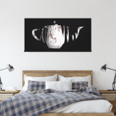 Bruch- und Dis-gegliedertes Schiff schwarz Leinwanddruck (Insitu (Schlafzimmer))