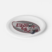 Bruch und Lauf Pappteller (Schrägansicht)