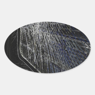 Bruchbahnfenster Ovaler Aufkleber