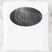 Bruchbahnfenster Ovaler Aufkleber (Tasche)