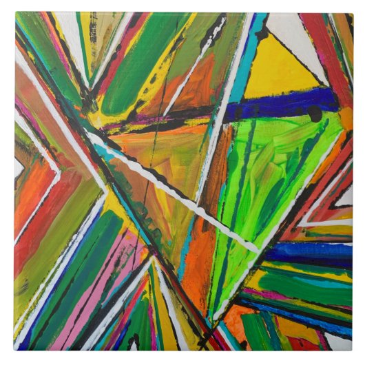 Bruchband 6 x 6 Keramiken Fliese (Vorderseite)