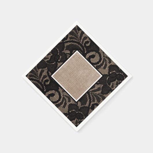 Bruchblättrige und Leinennapkins Serviette (Ecke)