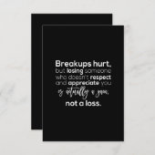 Brüche tun weh, verlieren aber jemanden, der nicht dankeskarte (Vorne/Hinten)